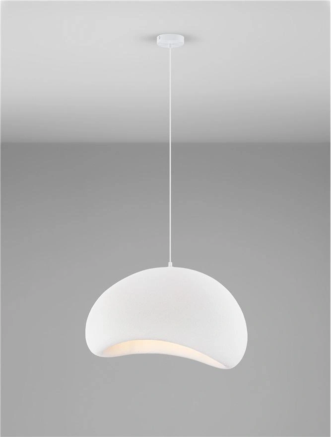 Hanglamp AERE Sandy White Ø 60 cm - Organisch Design 46695