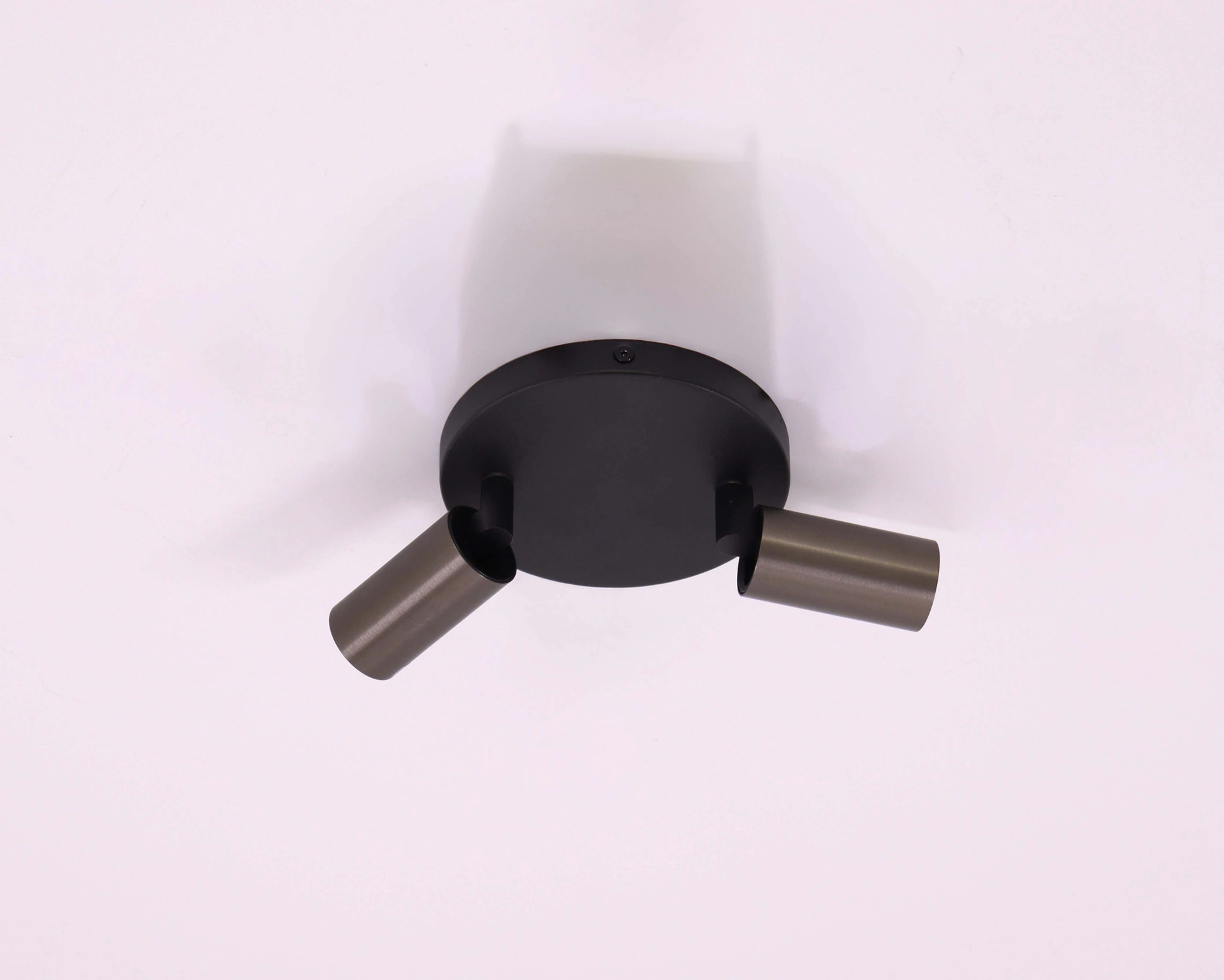 Opbouwspot 2 lichts - Koffie kleur - Rond diameter 15cm  45972