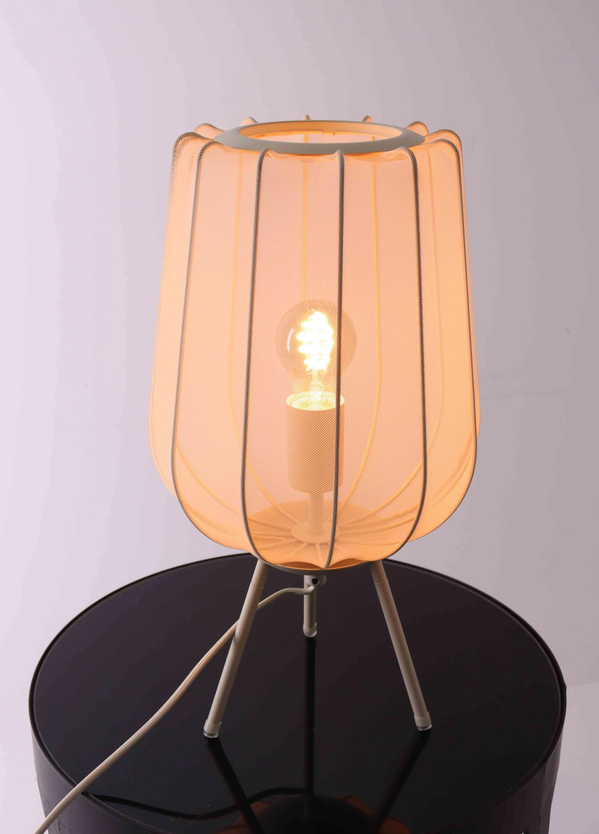 Tafellamp Plumee - zand gaas stof - 45cm hoog 44601