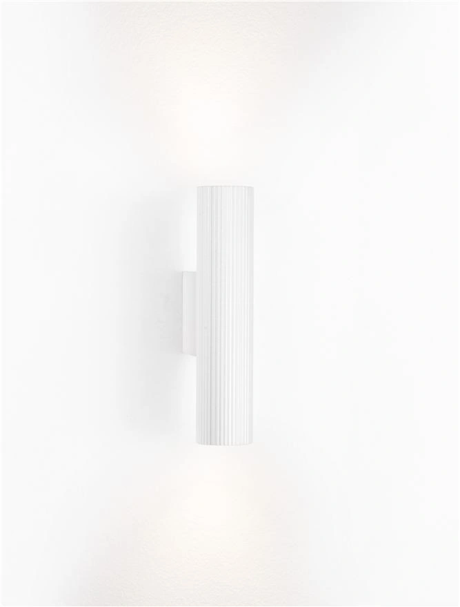 Wandlamp Comet Sandy White Aluminium GU10 LED - Cilindervormig 46155
