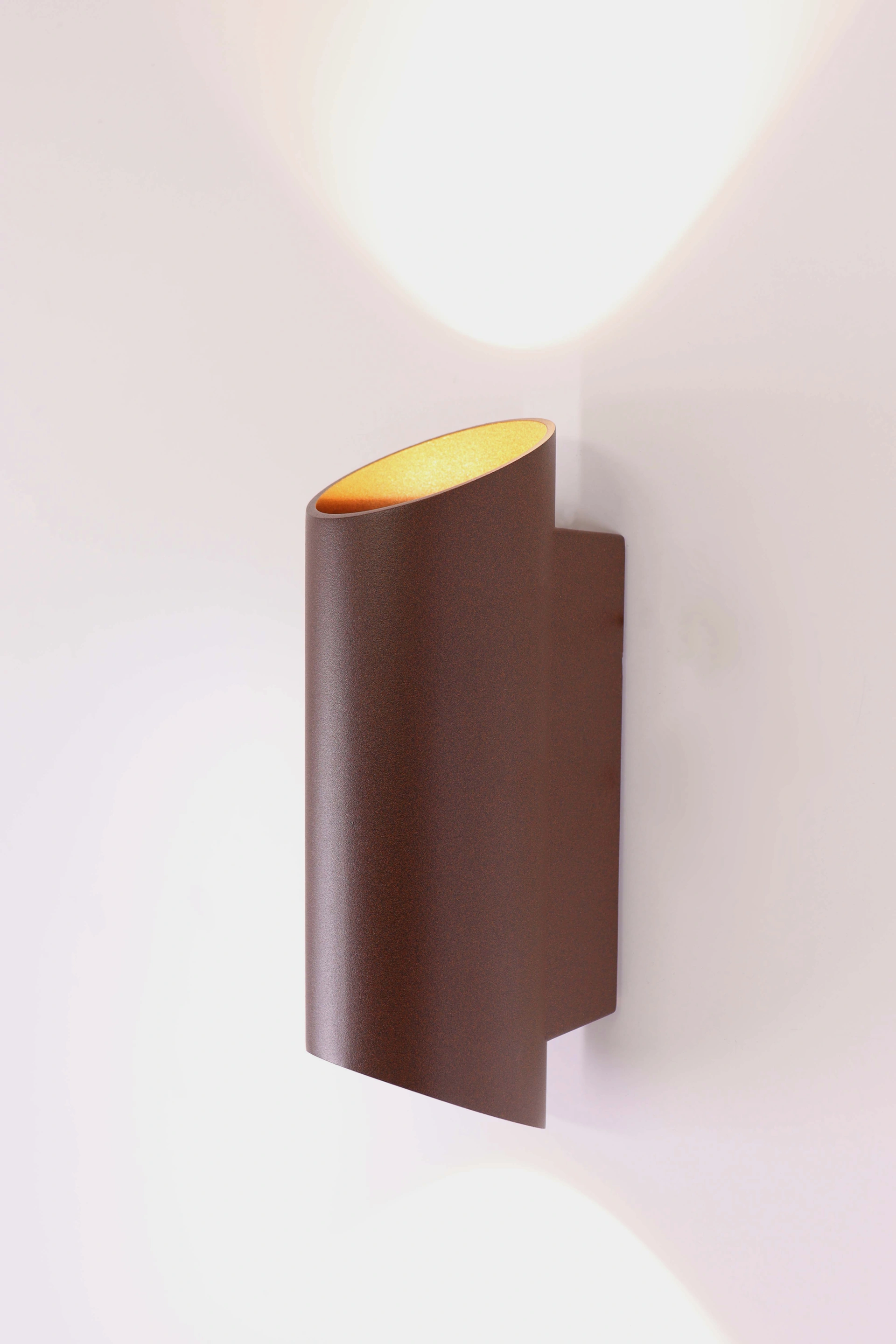 Buitenlamp koker roestbruin up/down IP54  46316