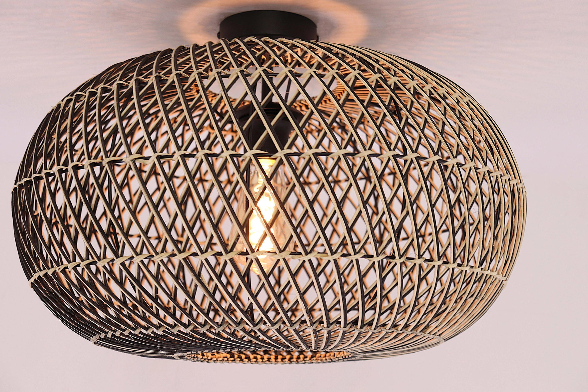 Plafondlamp Rotan Naturel – Diameter 50 cm – Japandi Design – E27  61245