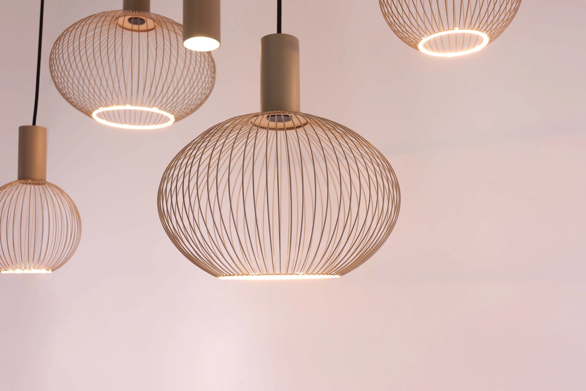 Hanglamp zand 7-lichts - segula floating filo met kokers - Lengte 130cm 50269