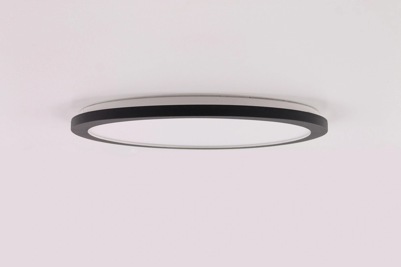 Plafondlamp LED rond zwart 40cm IP44 45646