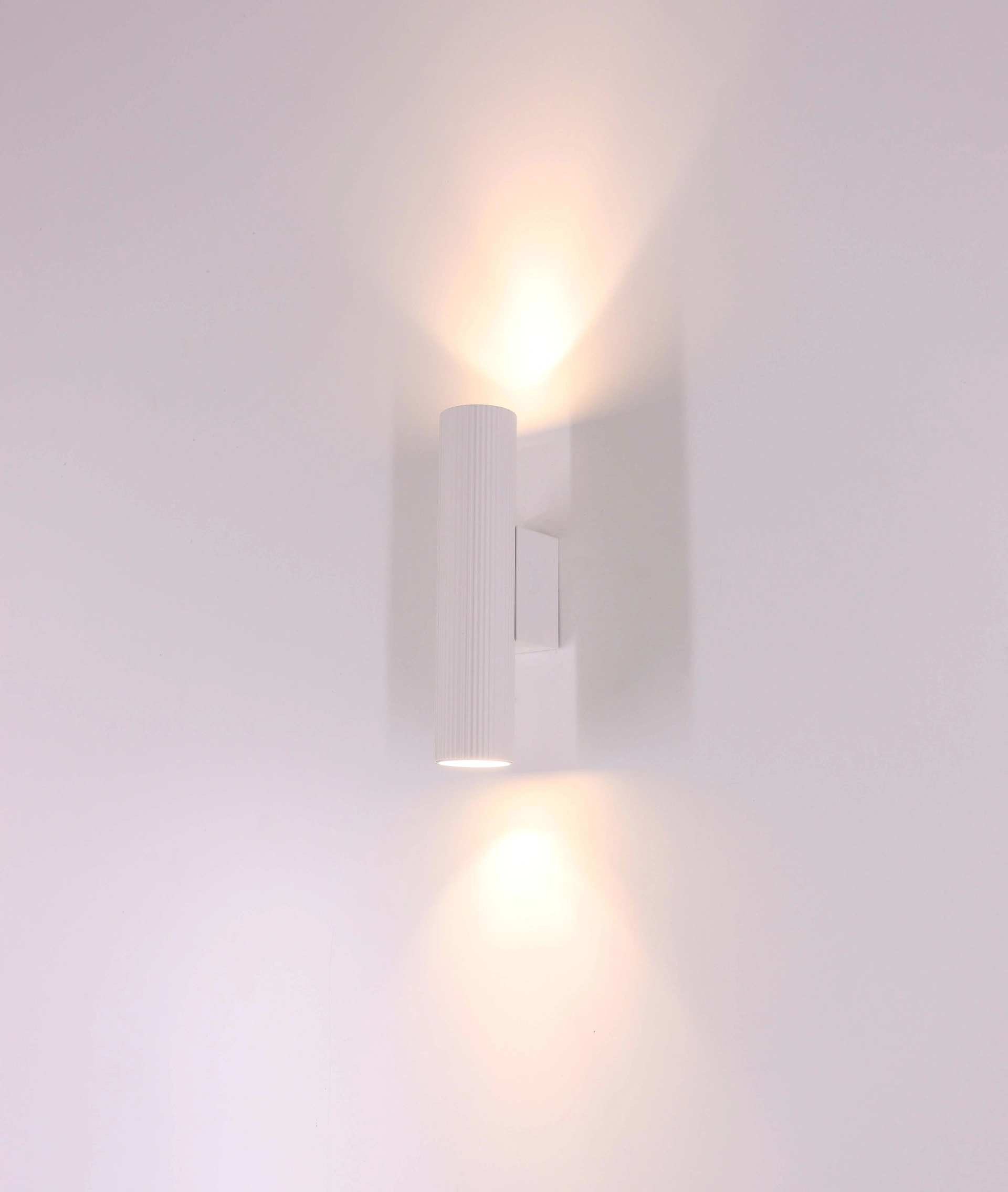 Wandlamp Comet Sandy White Aluminium GU10 LED - Cilindervormig 46155