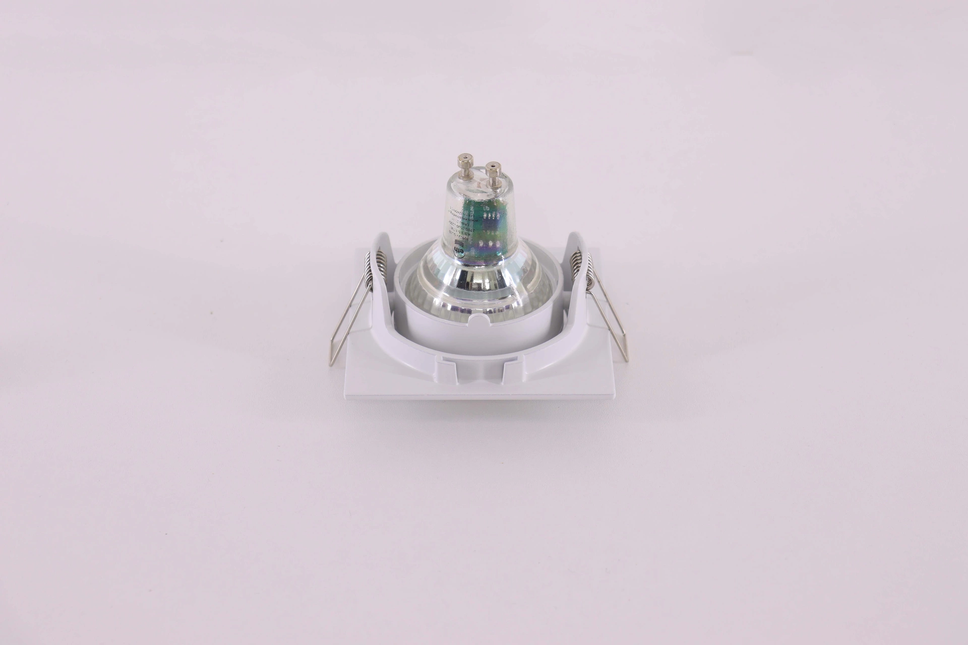 Wit vierkant inbouwspot - Zaagmaat 7,4cm - Kantelbaar 46667