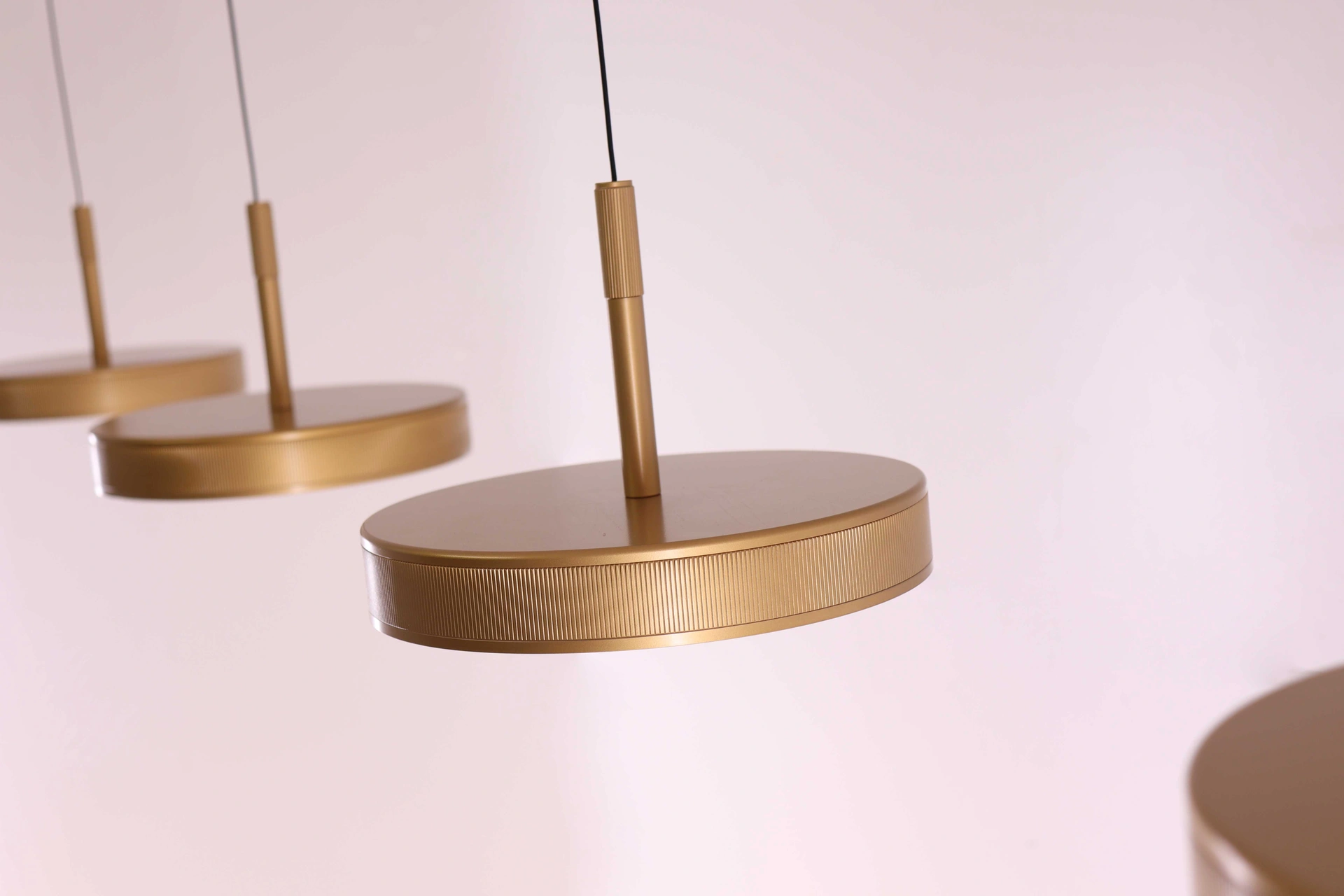 Hanglamp warm goud - 4 lichts 150cm - easy lift 53010