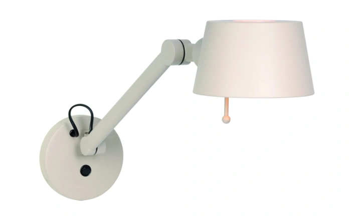 Wandlamp - verstelbaar - zand/beige - hoogte 40 reikwijdte max 62    45655