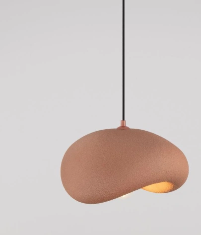 Organische hanglamp Stone Red 40 cm SW10524