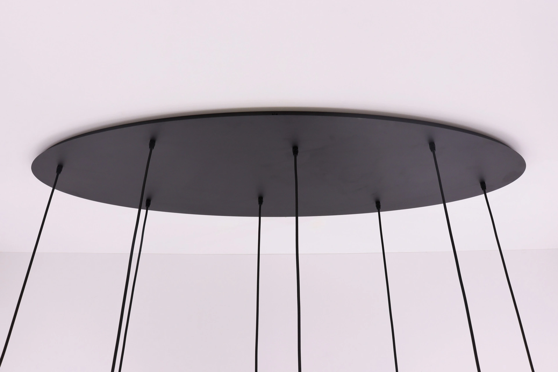 Hanglamp ovaal combi Smoke & Kokers gu10  - getint glas - 8lichts 140cm    50246