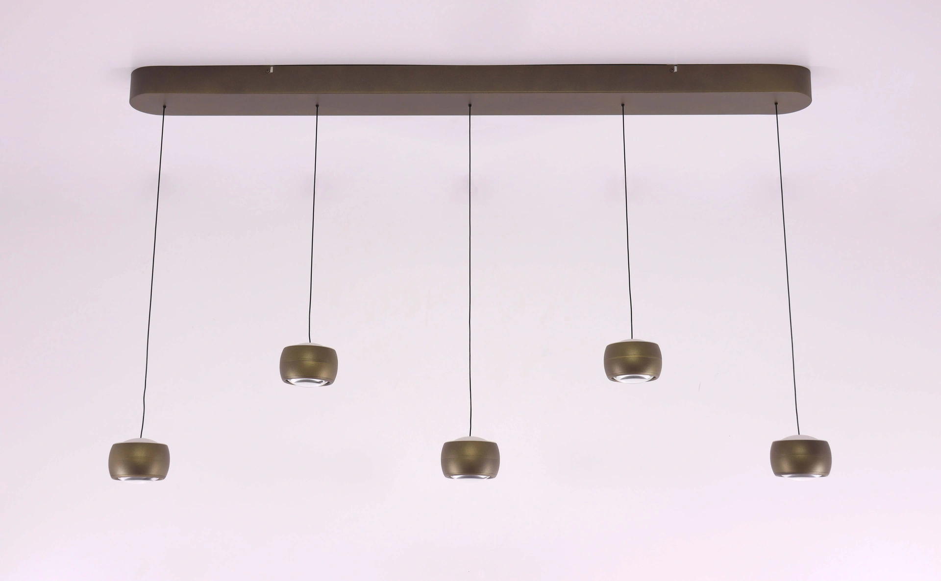 Hanglamp 5 lichts Lengte 120cm - brons goud - dim to warm  46570