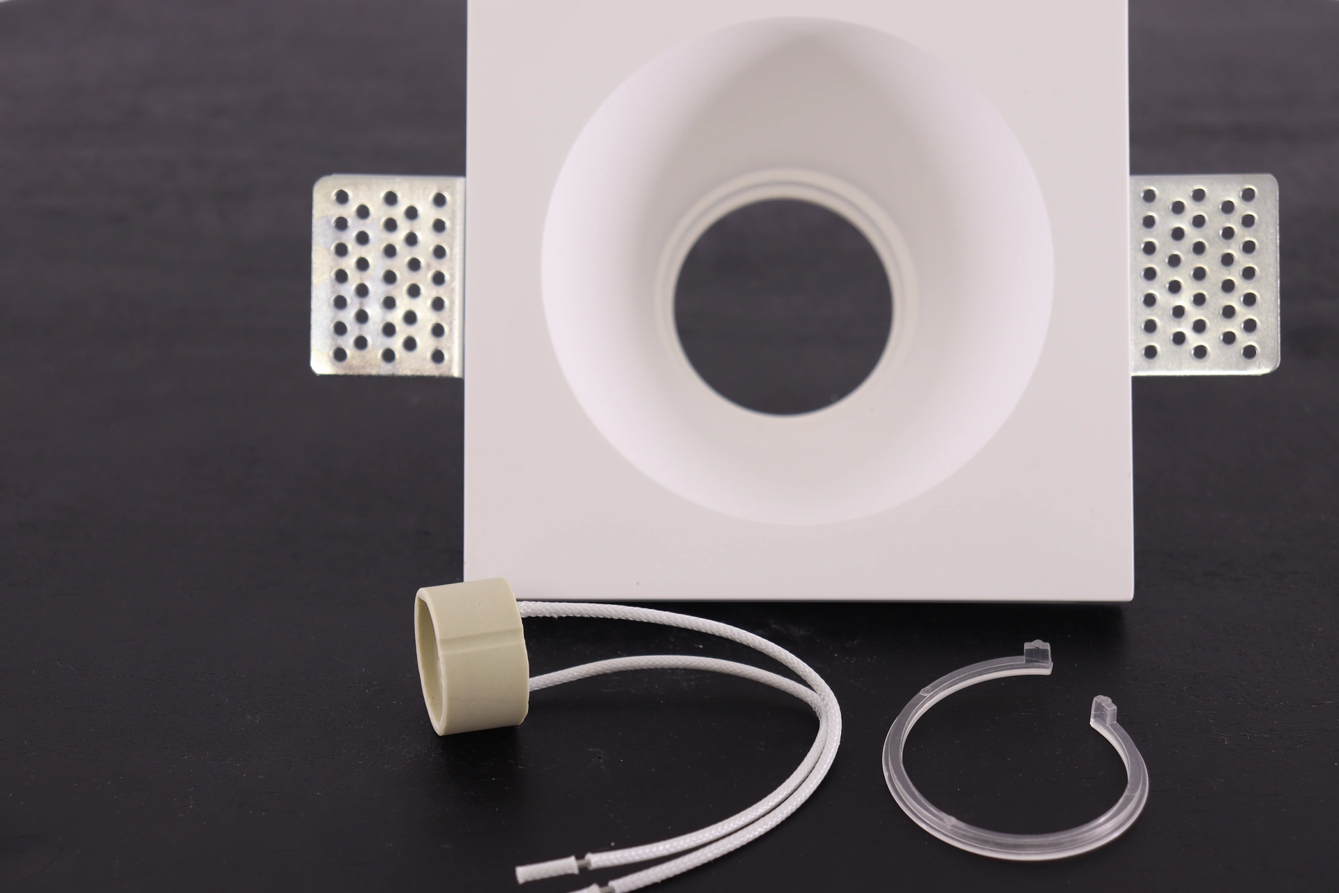 Trimless inbouwspot rond wit - binnenmaat dia 10cm  44929