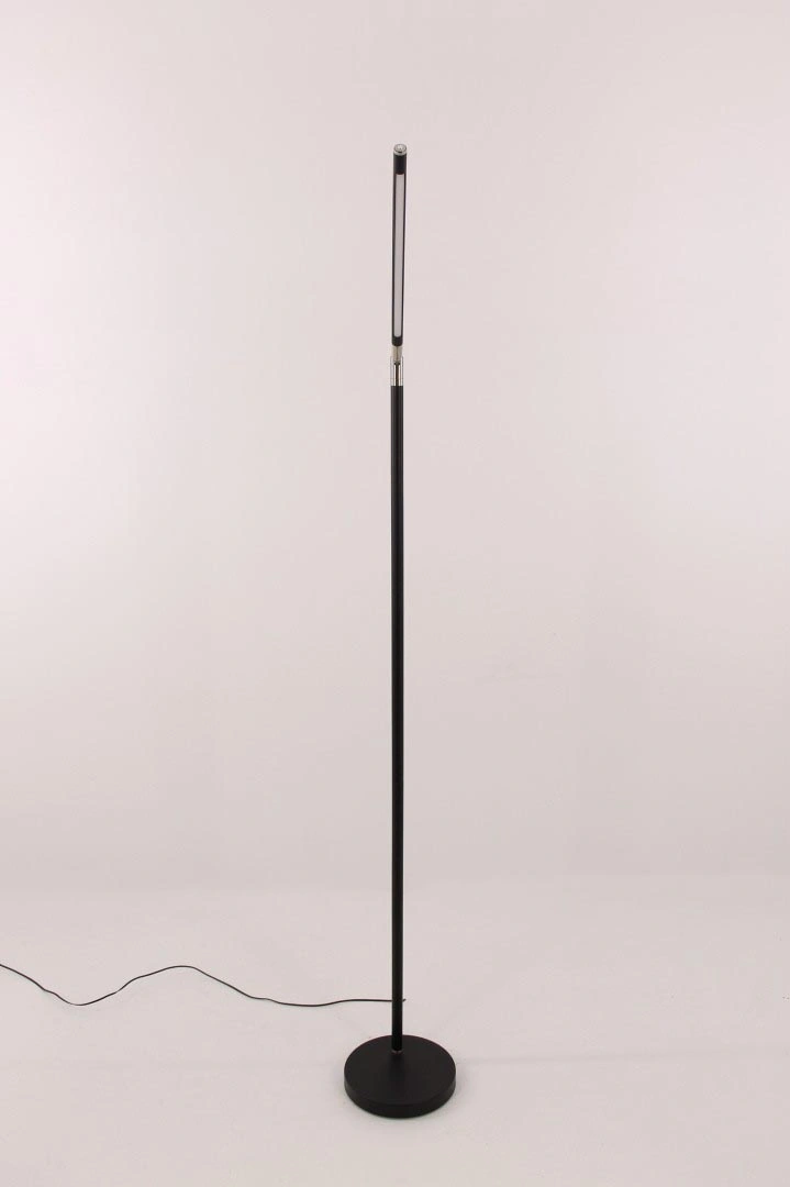Staande Leeslamp Zwart | Pipe Design | LED Dimbaar 40332