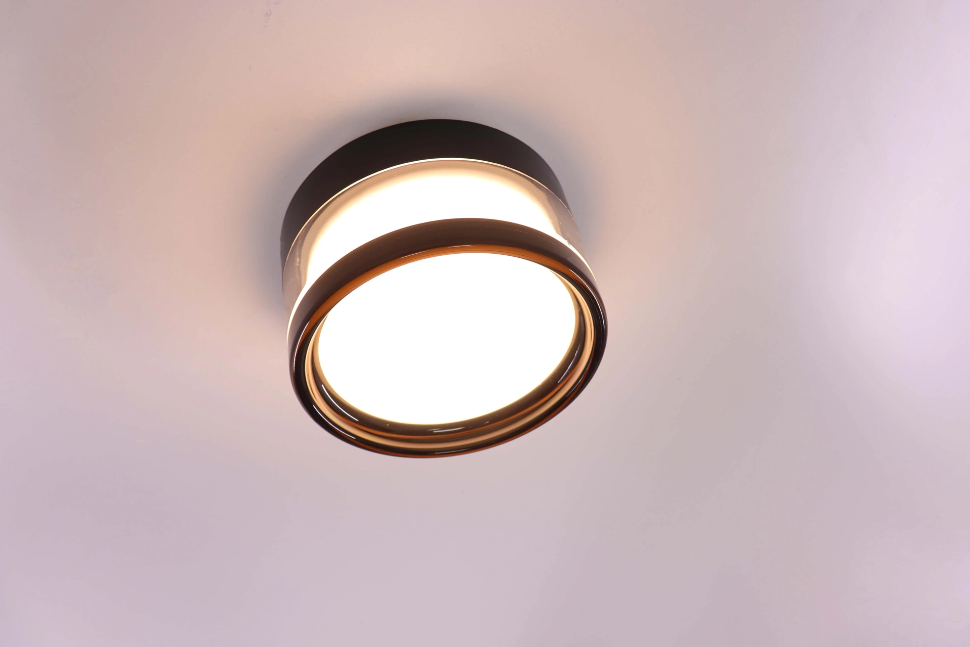Zwarte led buitenlamp rond - IP65 - CCT - Dia. 14cm 46705