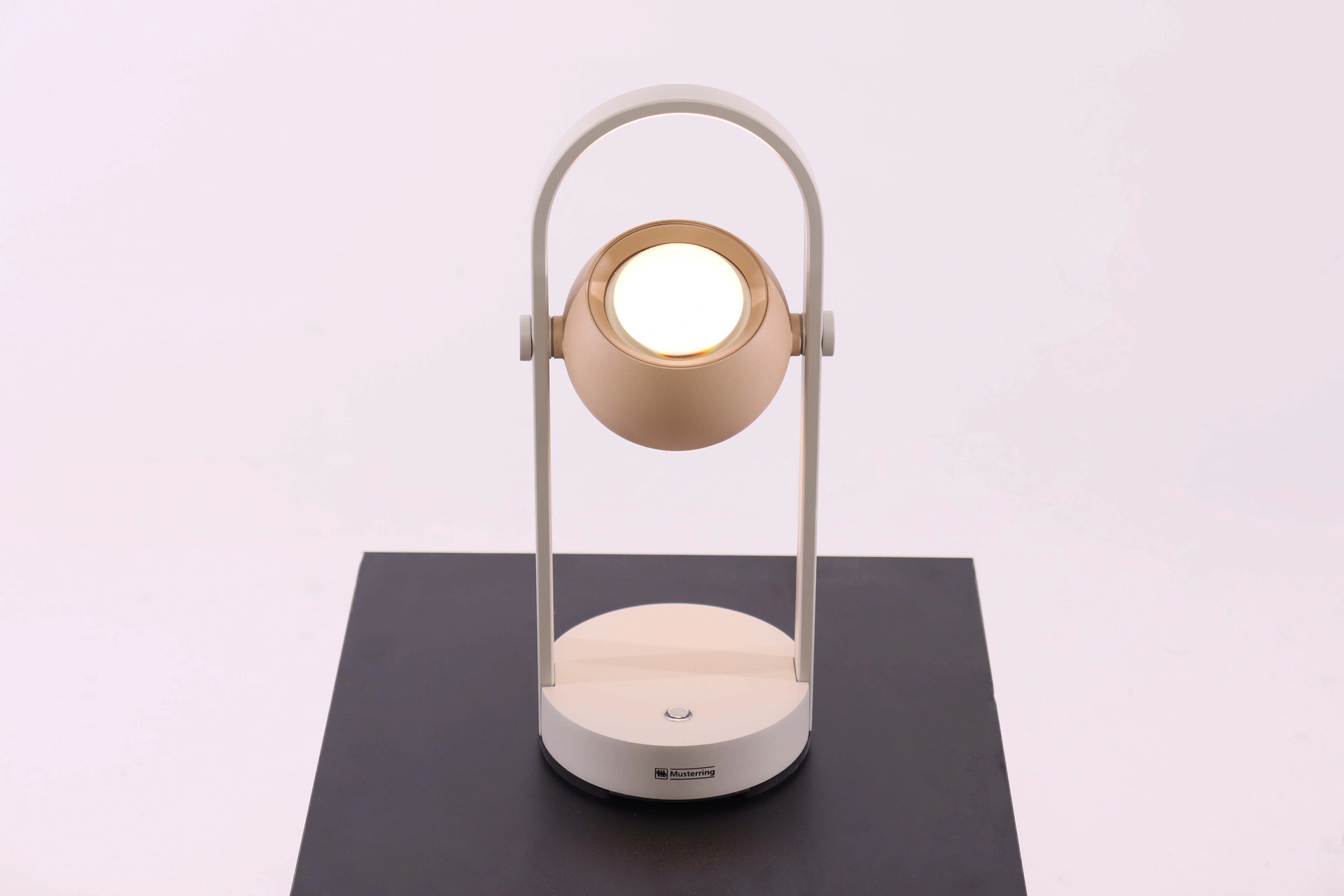Musterring Cannon LED tafellamp op accu grijs-beige 34 cm – dimbaar 46726