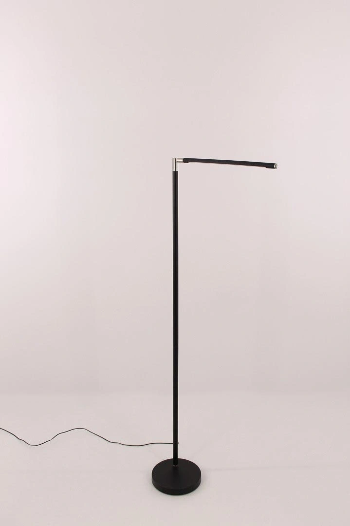 Staande Leeslamp Zwart | Pipe Design | LED Dimbaar 40332
