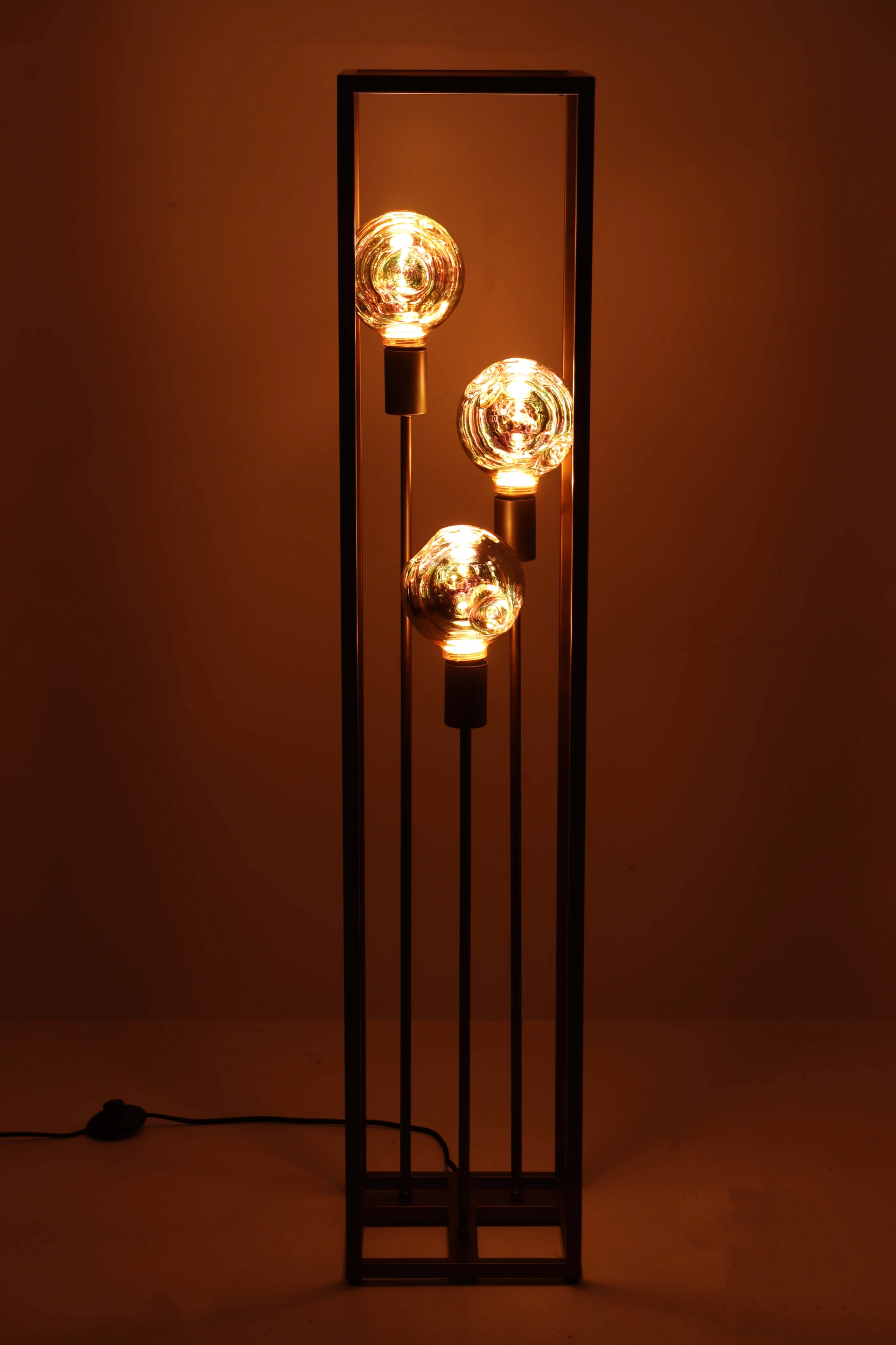 Vloerlamp kooi - Brons 3 lichts - Hoogte 120cm 46210