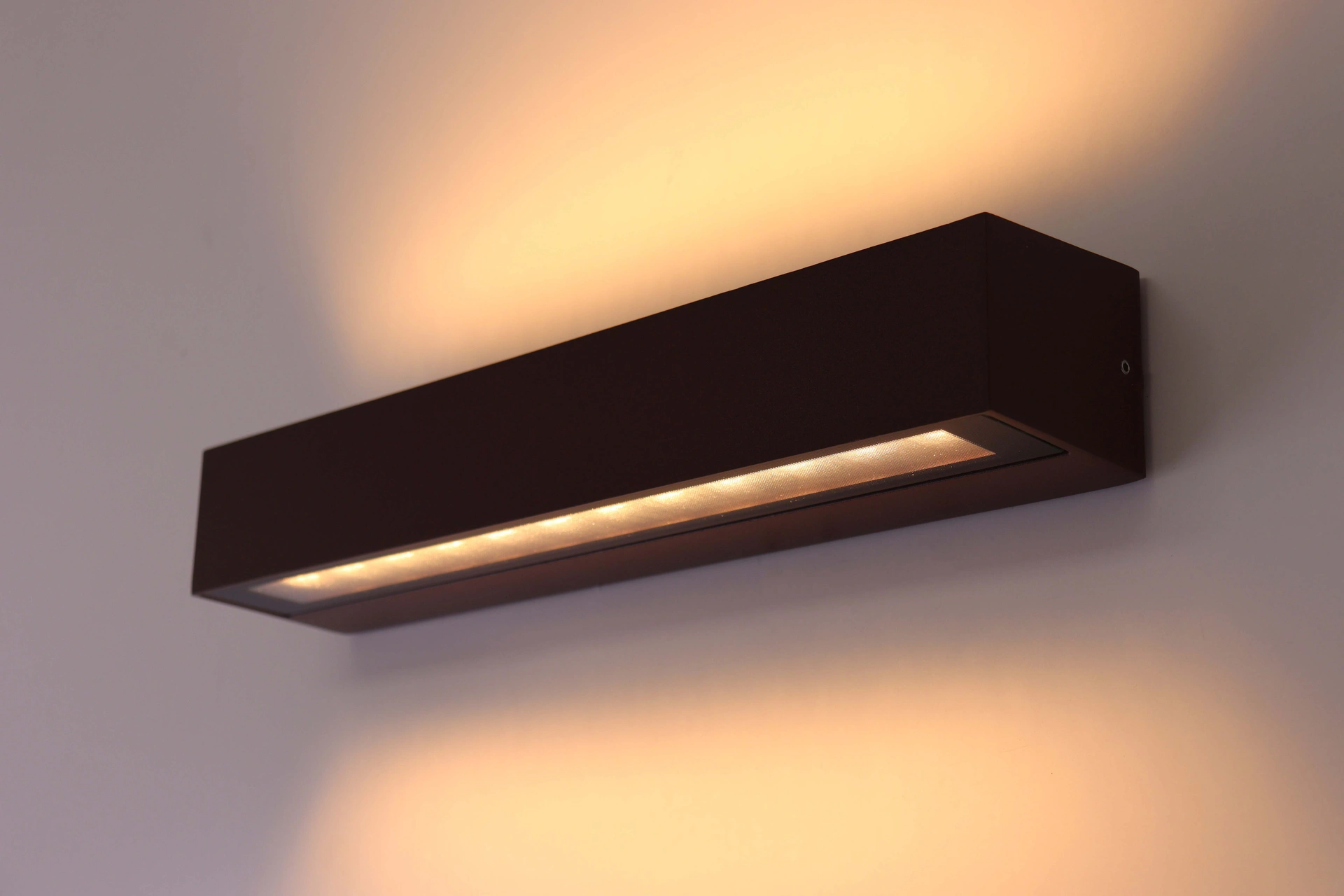 Wandlamp strak dip-switch - roest bruin - 38cm IP65  46678