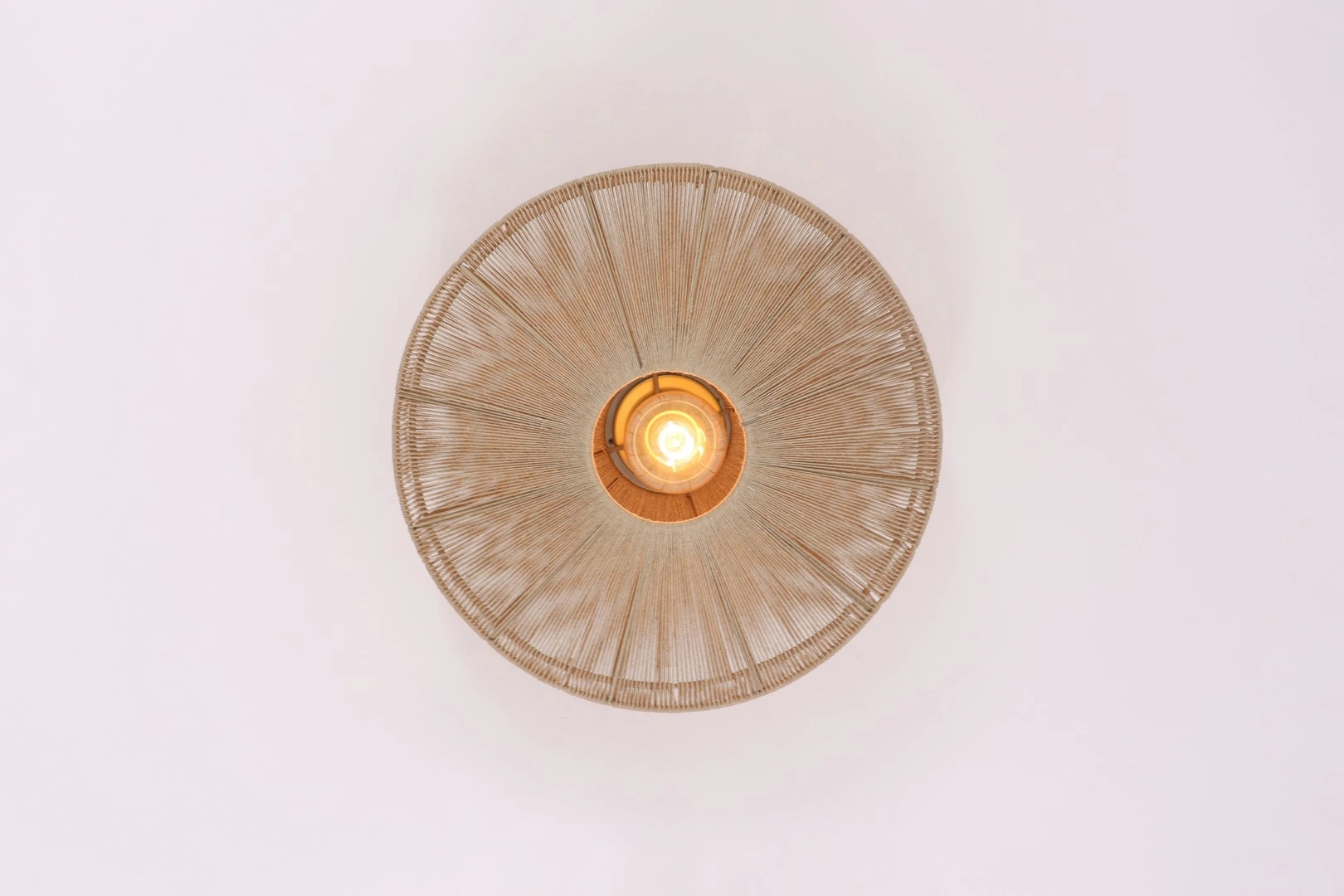 Plafondlamp naturel - touwlamp - diameter 43cm  44932 PL