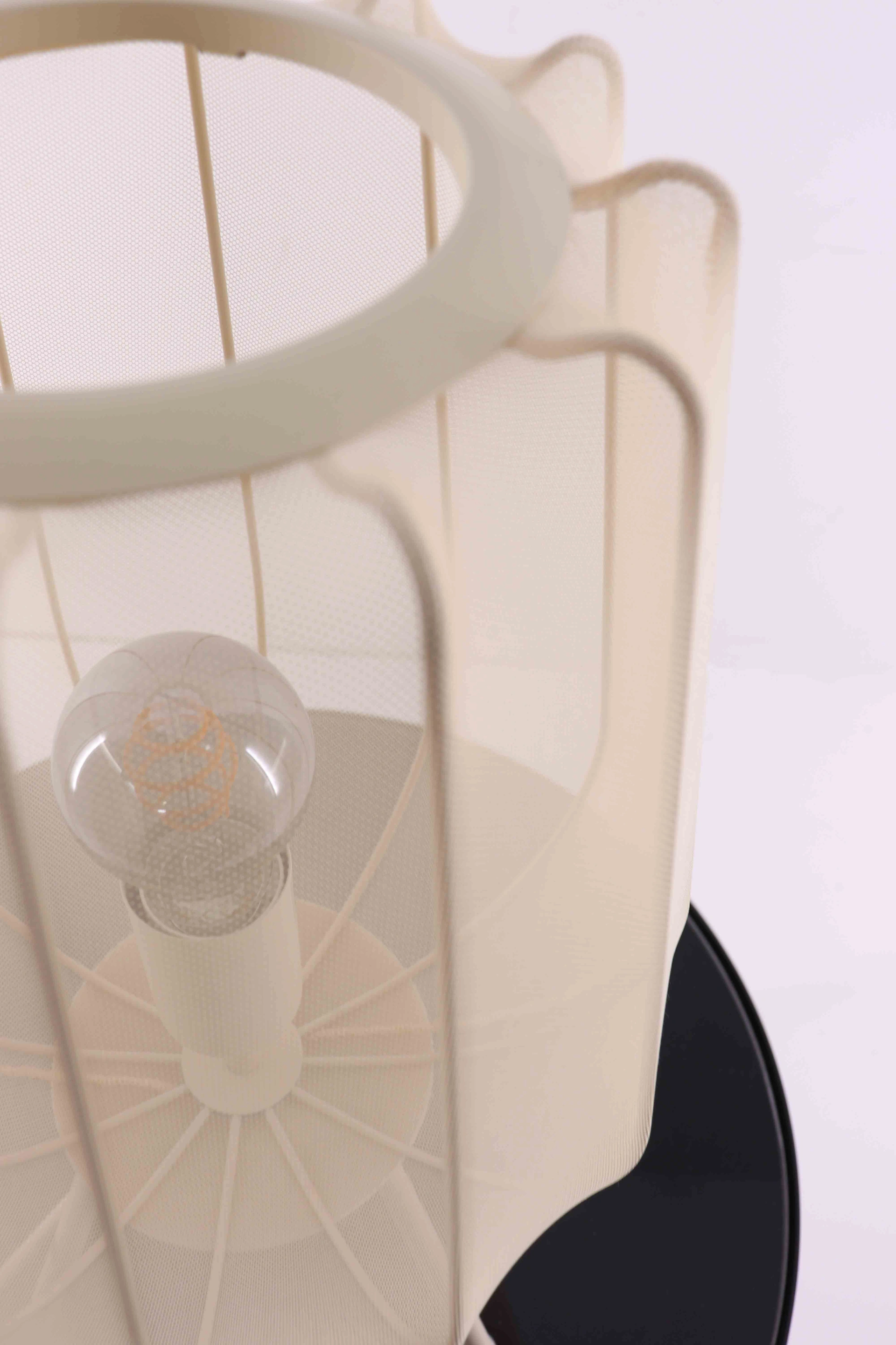 Tafellamp Plumee - zand gaas stof - 45cm hoog 44601