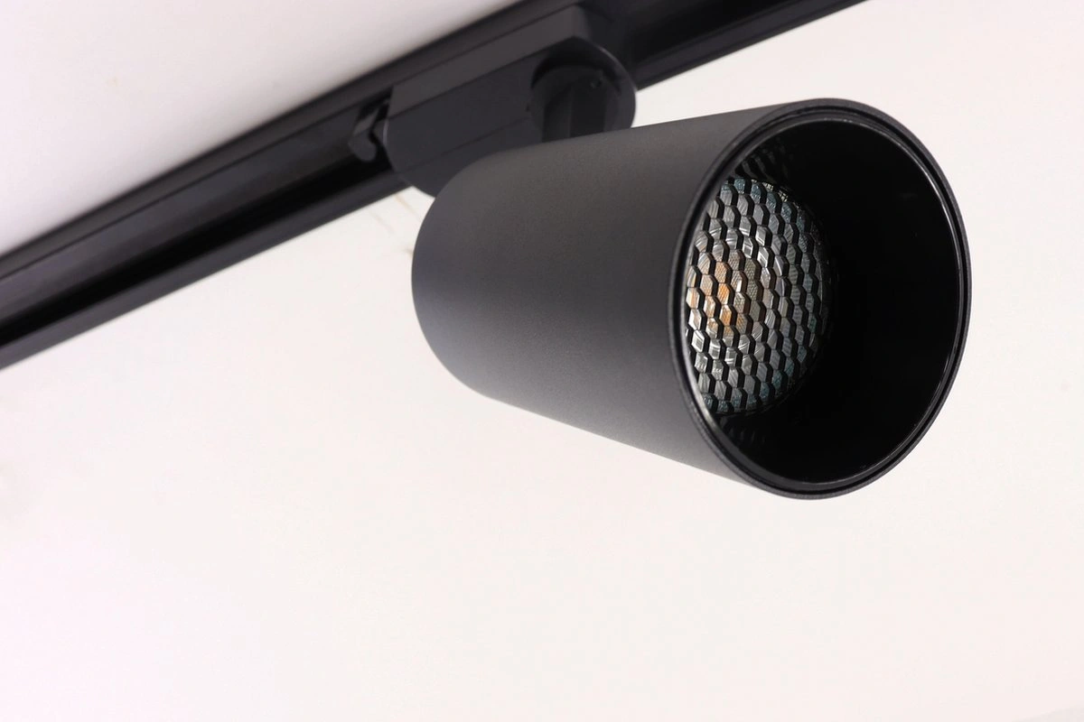 Railverlichting - complete set Maxi - 2 meter zwart met 4 spots railsysteem SW01551B