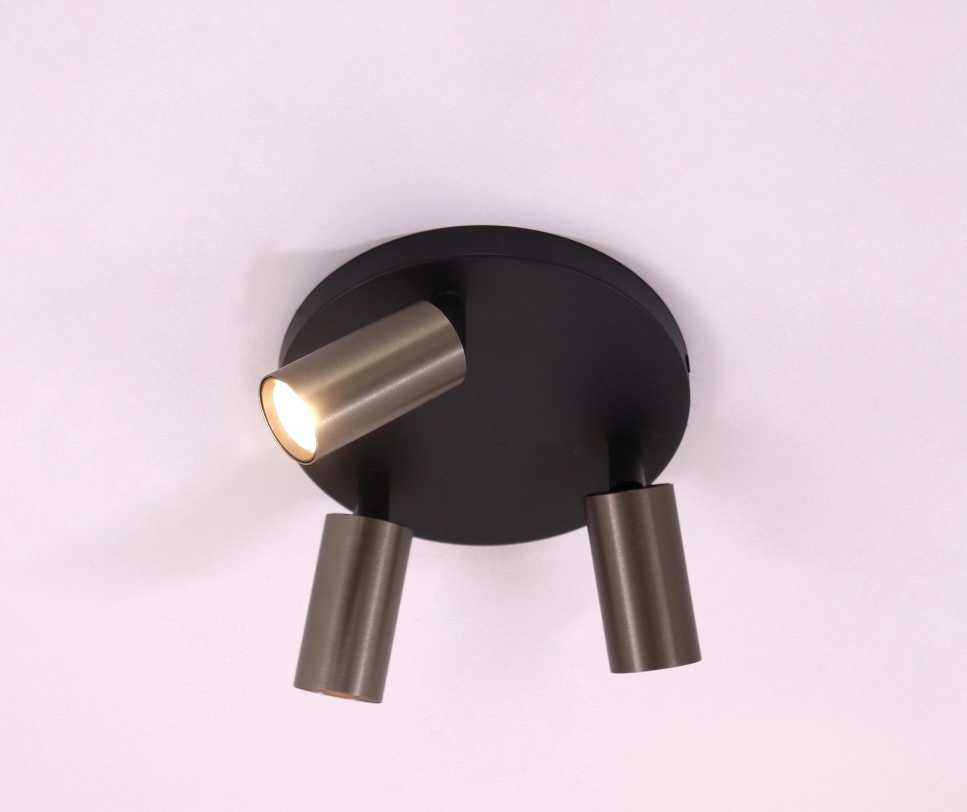 Opbouwspot 3 lichts - Koffie kleur - Rond diameter 18cm 45971