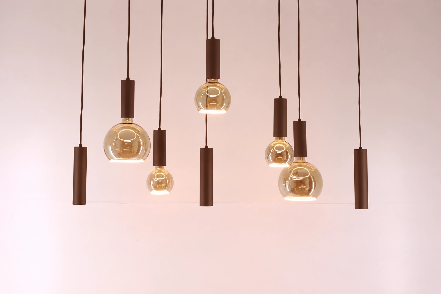 Hanglamp choco 8-lichts 140 cm exclusief Segula Floating LED en GU10 spots  46998