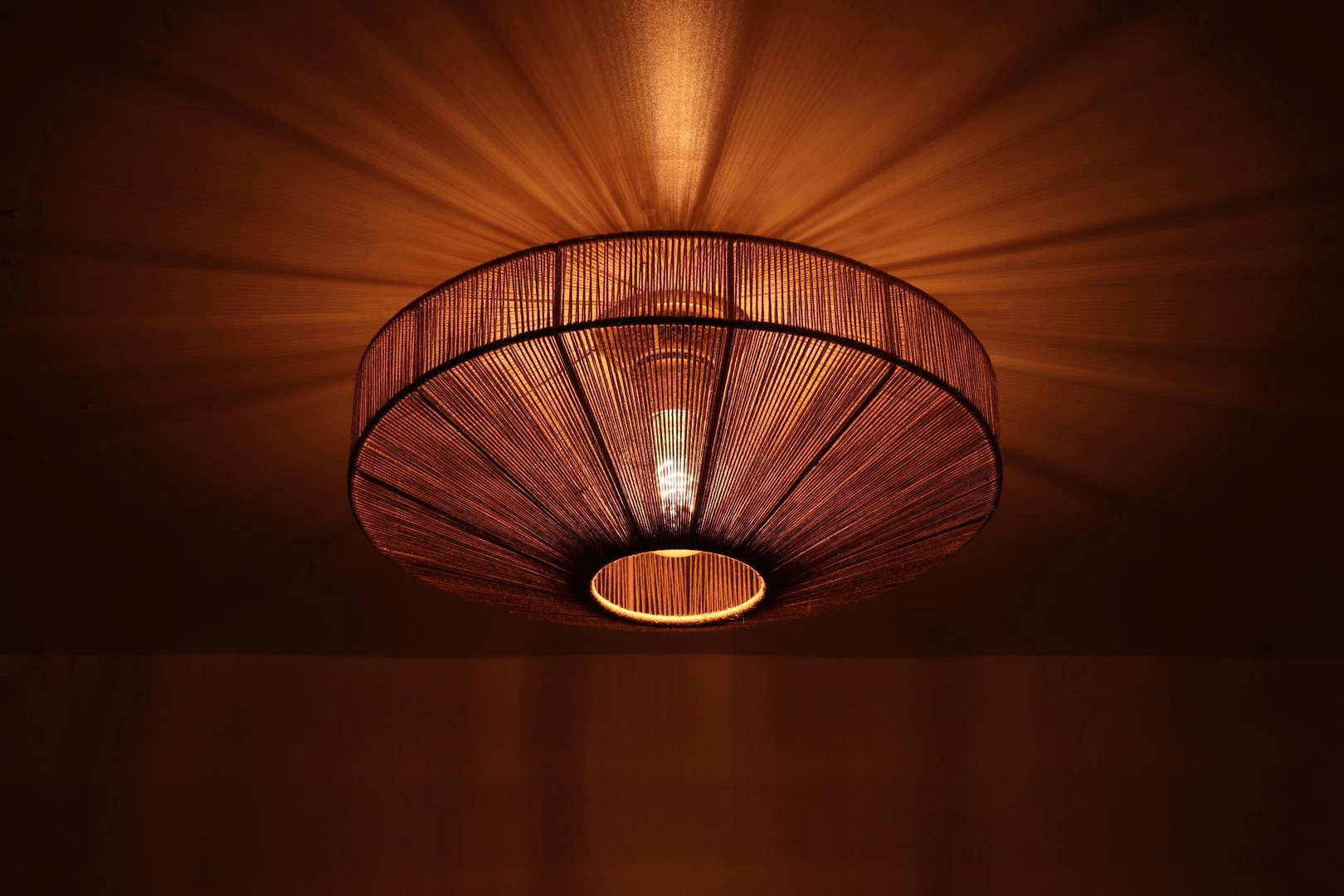 Touwlamp wandlamp naturel 43cm diameter 44932  WL