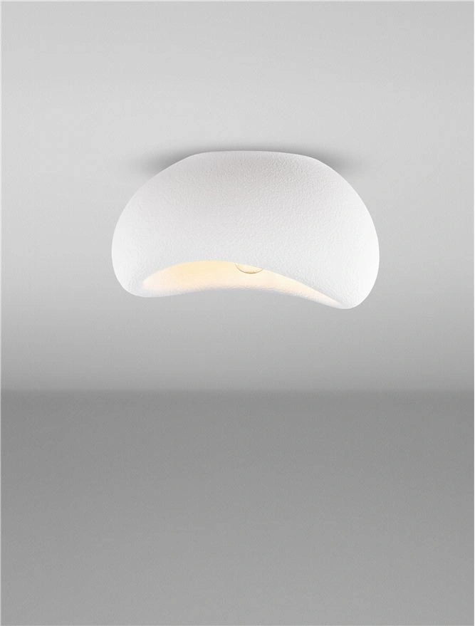 Plafondlamp AERE Sandy White Ø 40 cm - Organisch Design 46696
