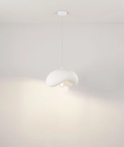 Organische hanglamp Stone White 40 cm SW10526