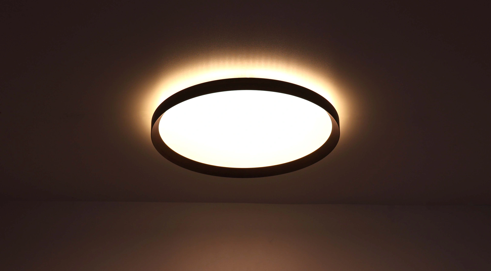 Plafondlamp rond brons dia. 50cm dimbaar  46618