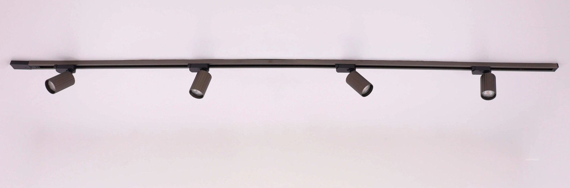 Railverlichting brons complete set - 2 meter met 4 spots BASIC  50282