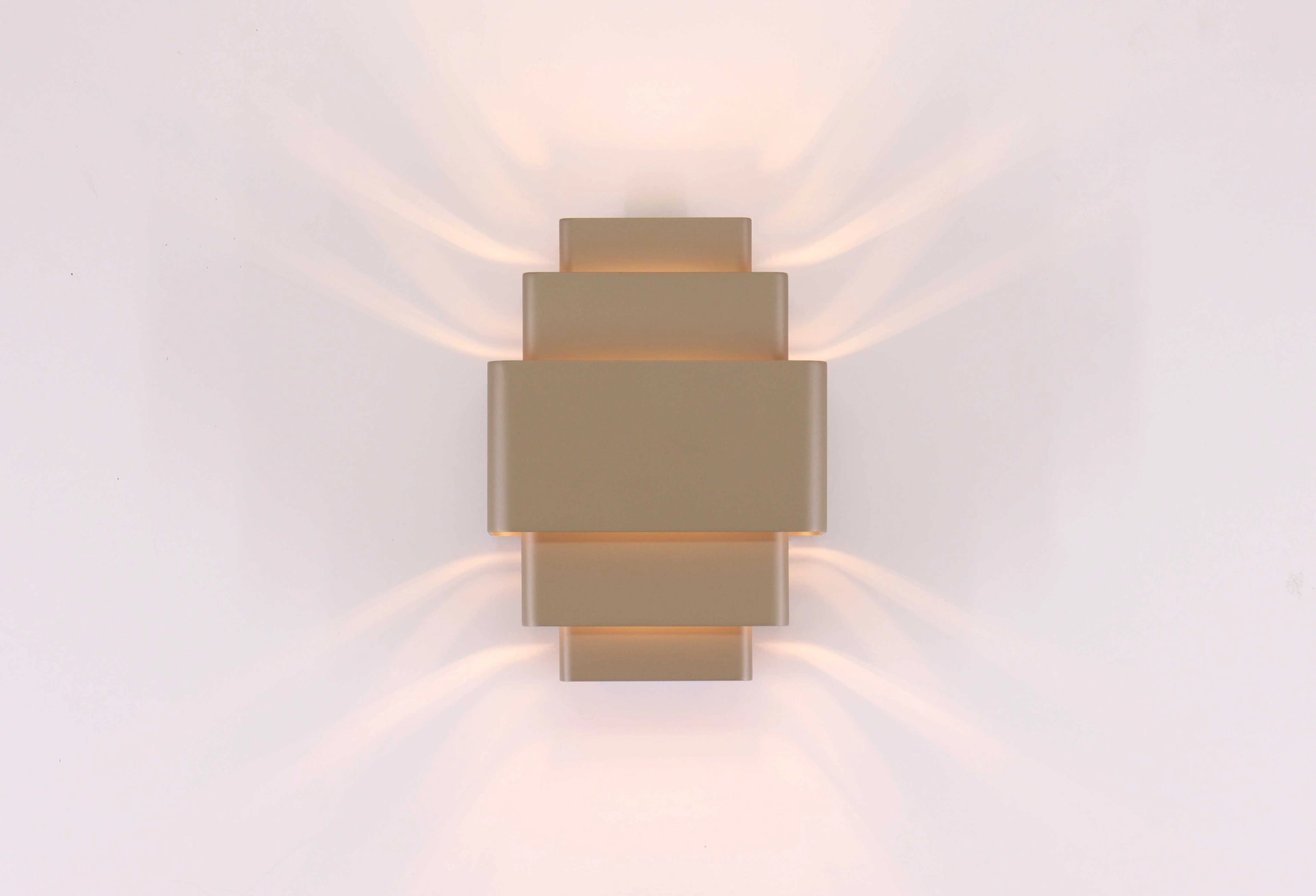 Wandlamp Layers - Champagne - 3  x G9 -  28cm hoog 46363