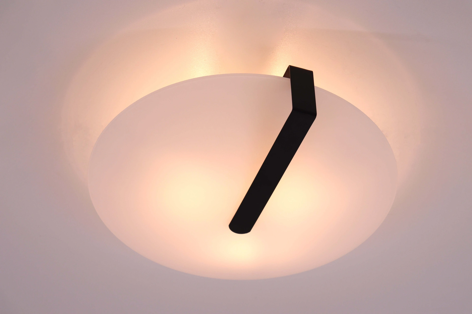 Plafondlamp zwart - Opaal glas - 3xE27 Diameter 41cm 46248