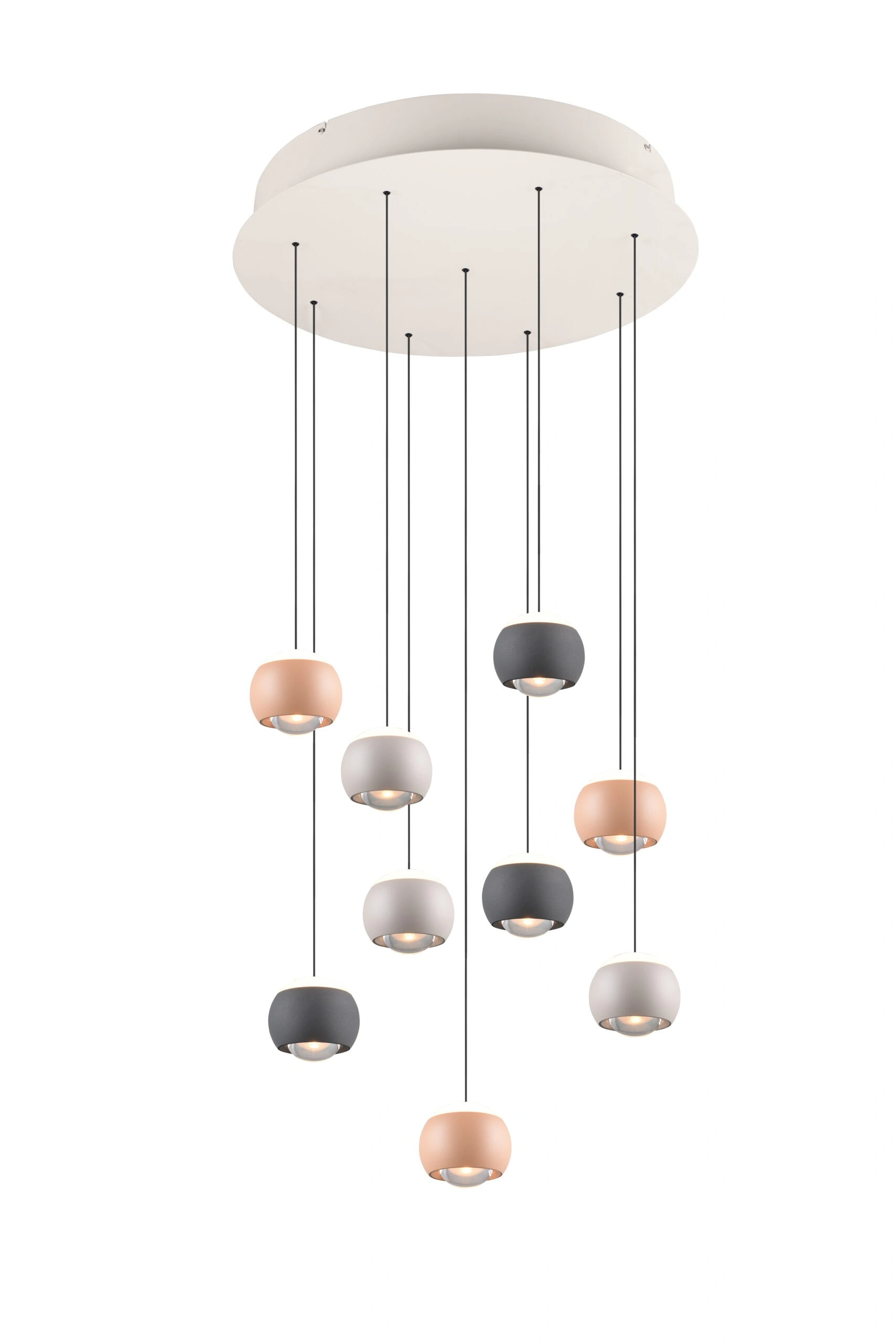 Musterring Cannon LED hanglamp 9-lichts multicolor Ø54 cm – dimbaar 46730