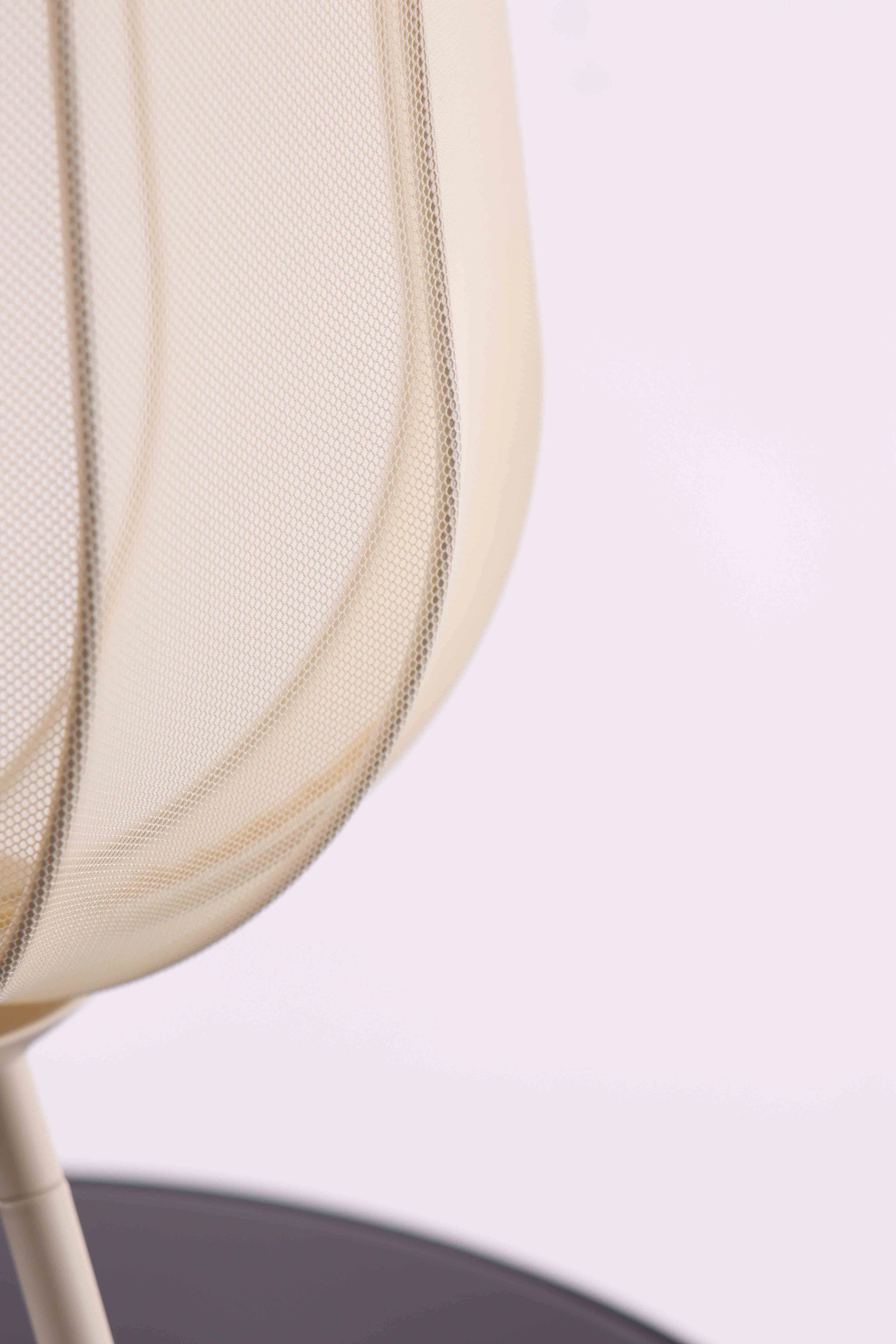 Tafellamp Plumee - zand gaas stof - 45cm hoog 44601