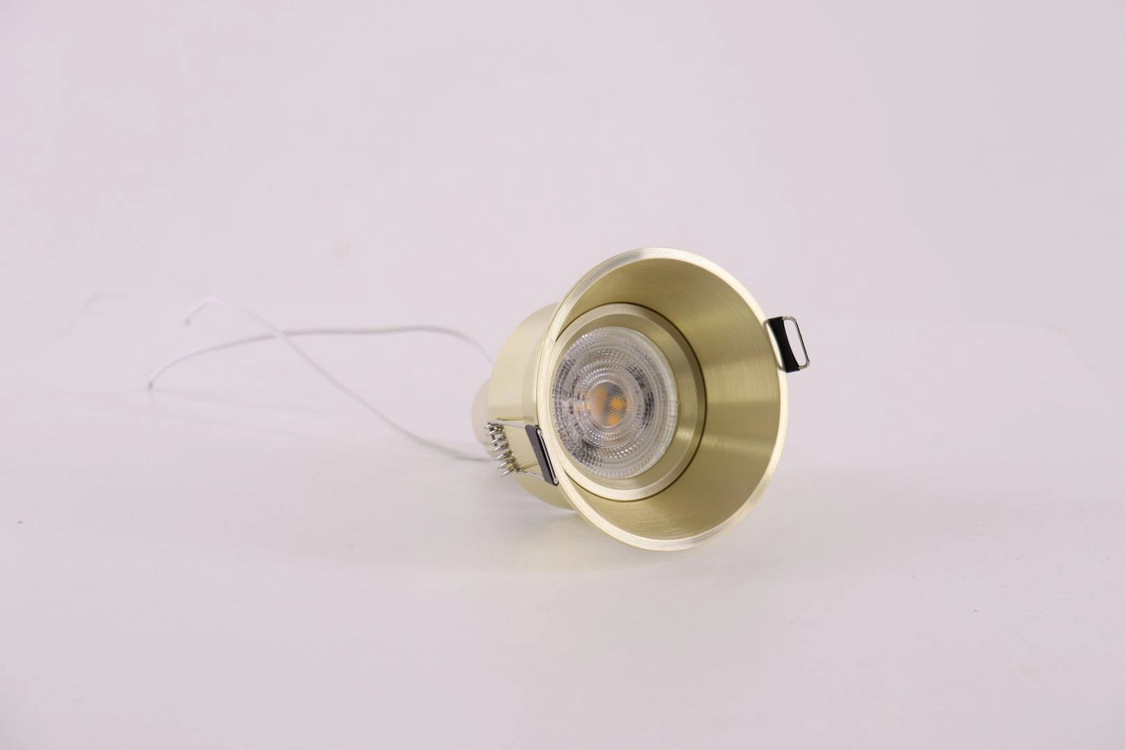 Inbouwspot GU10 Goud – Zaagmaat 7,5 cm 46151