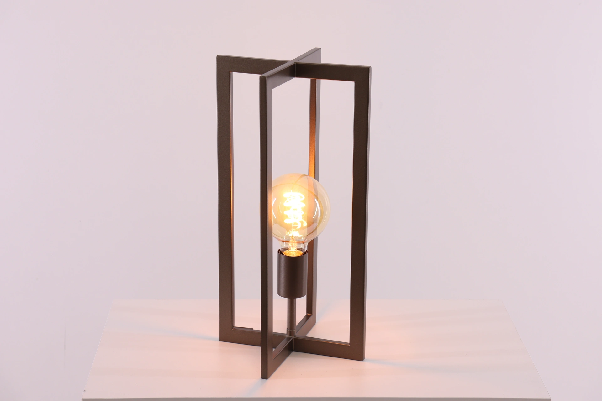 Tafellamp cacao cross -  Hoogte 40cm   61224