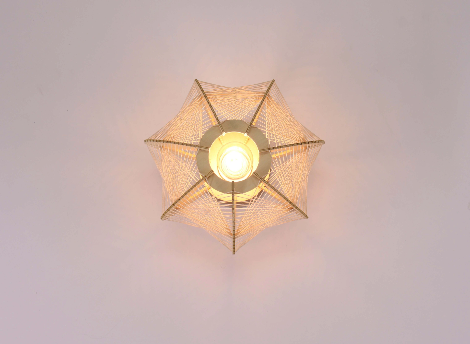 Japandi Plafondlamp van Natuurhout 46762