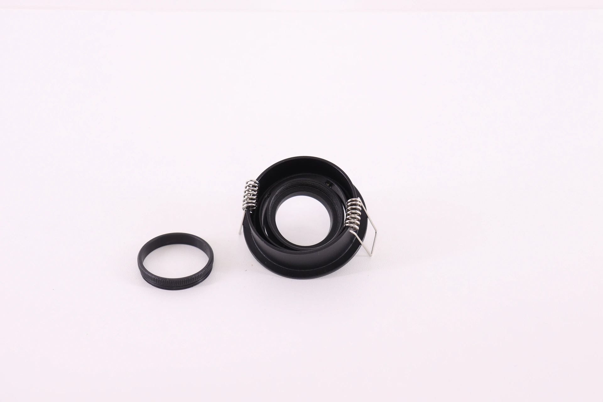 Zwarte ronde mini inbouwspot - Diameter 63 mm – zaagmaat 58 mm – geschikt voor Mini GU10 & MR11 Kopiëren 46717