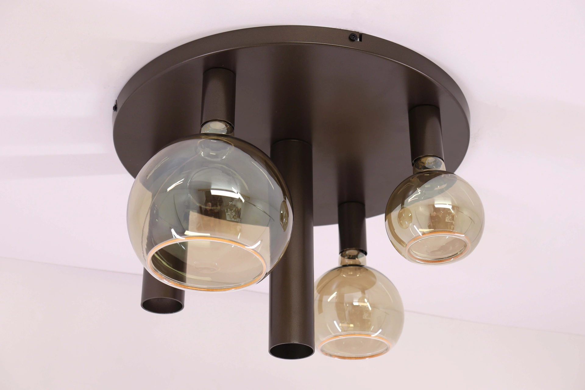 Plafondlamp Cacao Bruin 5 Lichts – Inclusief Segula Smoke Lichtbronnen – diameter 50 cm 50295