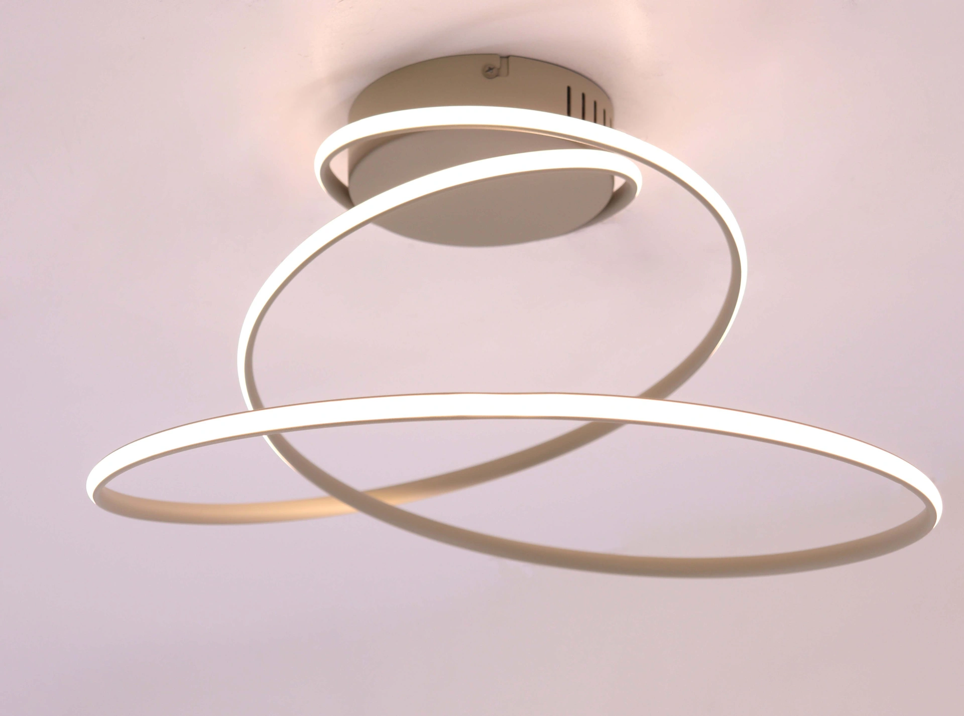 Plafondlamp beige/zand 40 cm – LED 2700K met 3-standen dimfunctie 46753