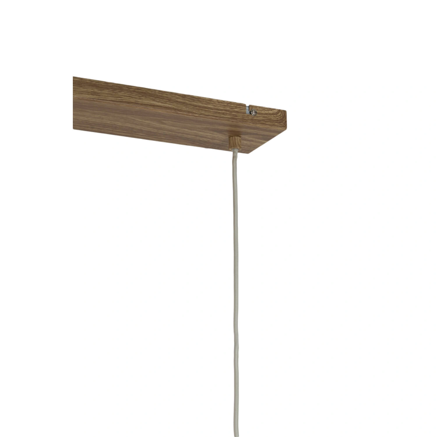 5-lichts Hanglamp Rovena - naturel houtlook met crème touw – 117 cm SW10549
