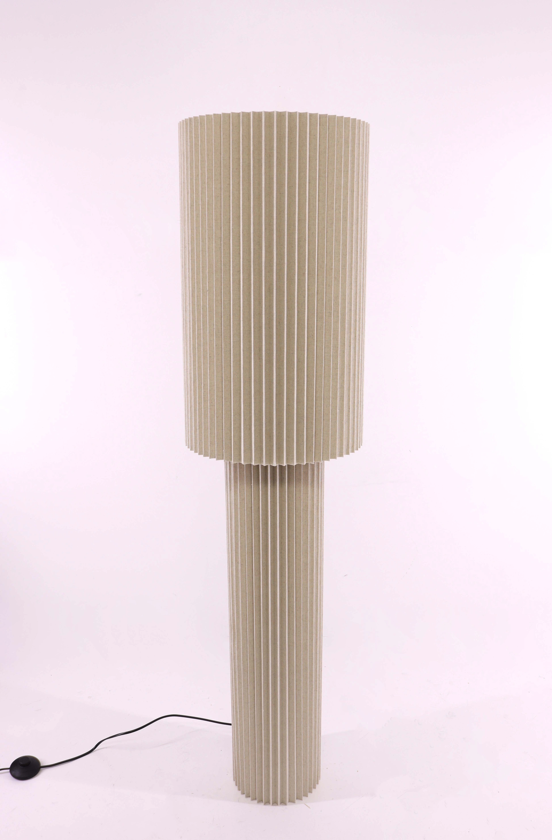 Vloerlamp linnen - Hoogte 140cm 46545