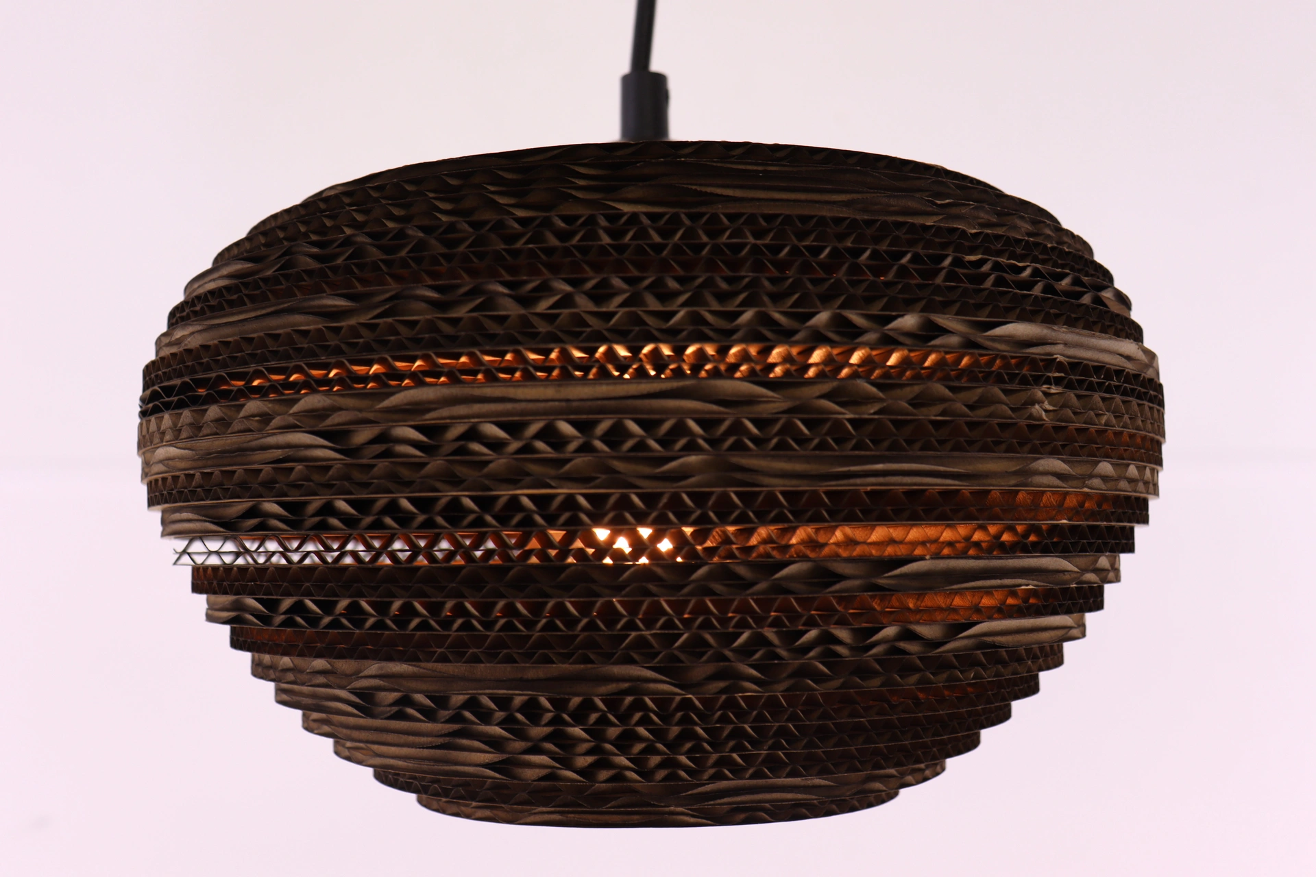 Hanglamp deens ovaal - Cacao - 6 lichts 140cm karton 50287