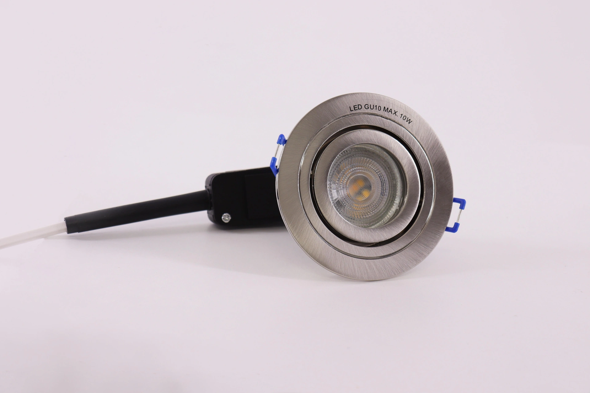 Inbouwspot GU10 RVS kantelbaar – Zaagmaat 7 cm 46157