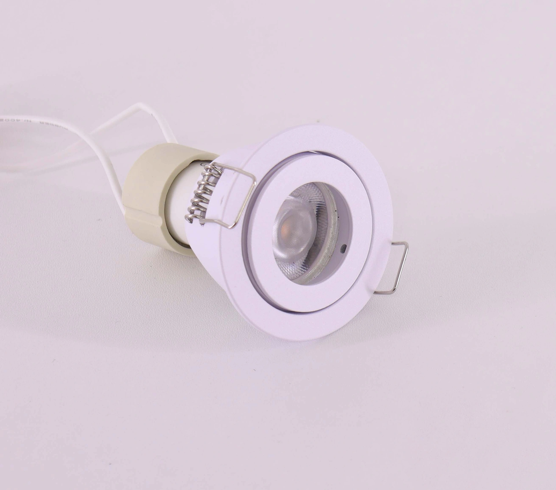 Witte ronde mini inbouwspot - Diameter 55 mm – zaagmaat 48 mm – geschikt voor Mini GU10 & MR11  46601