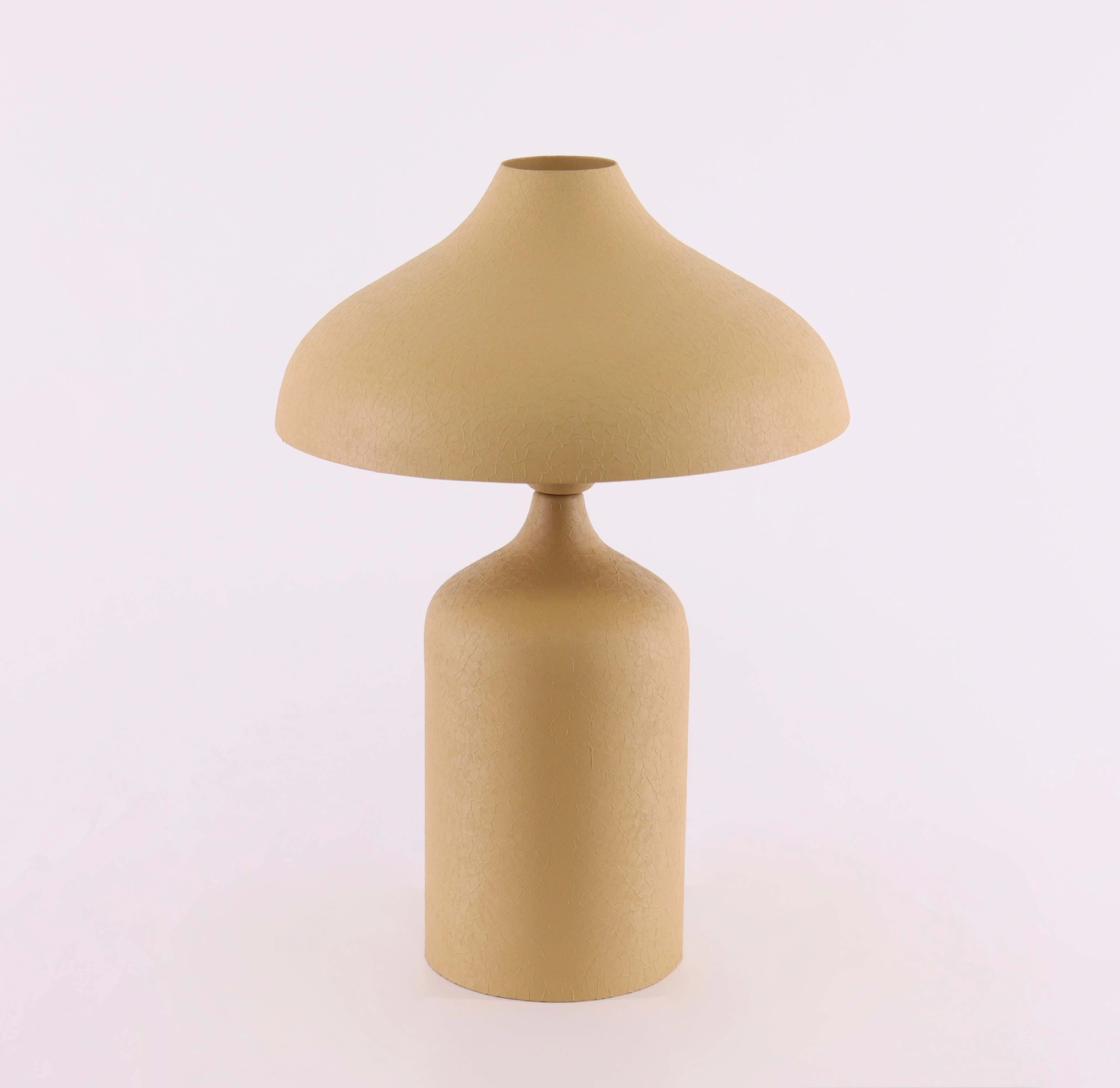 Tafellamp matt beige - organisch - Hoogte 46cm 46611
