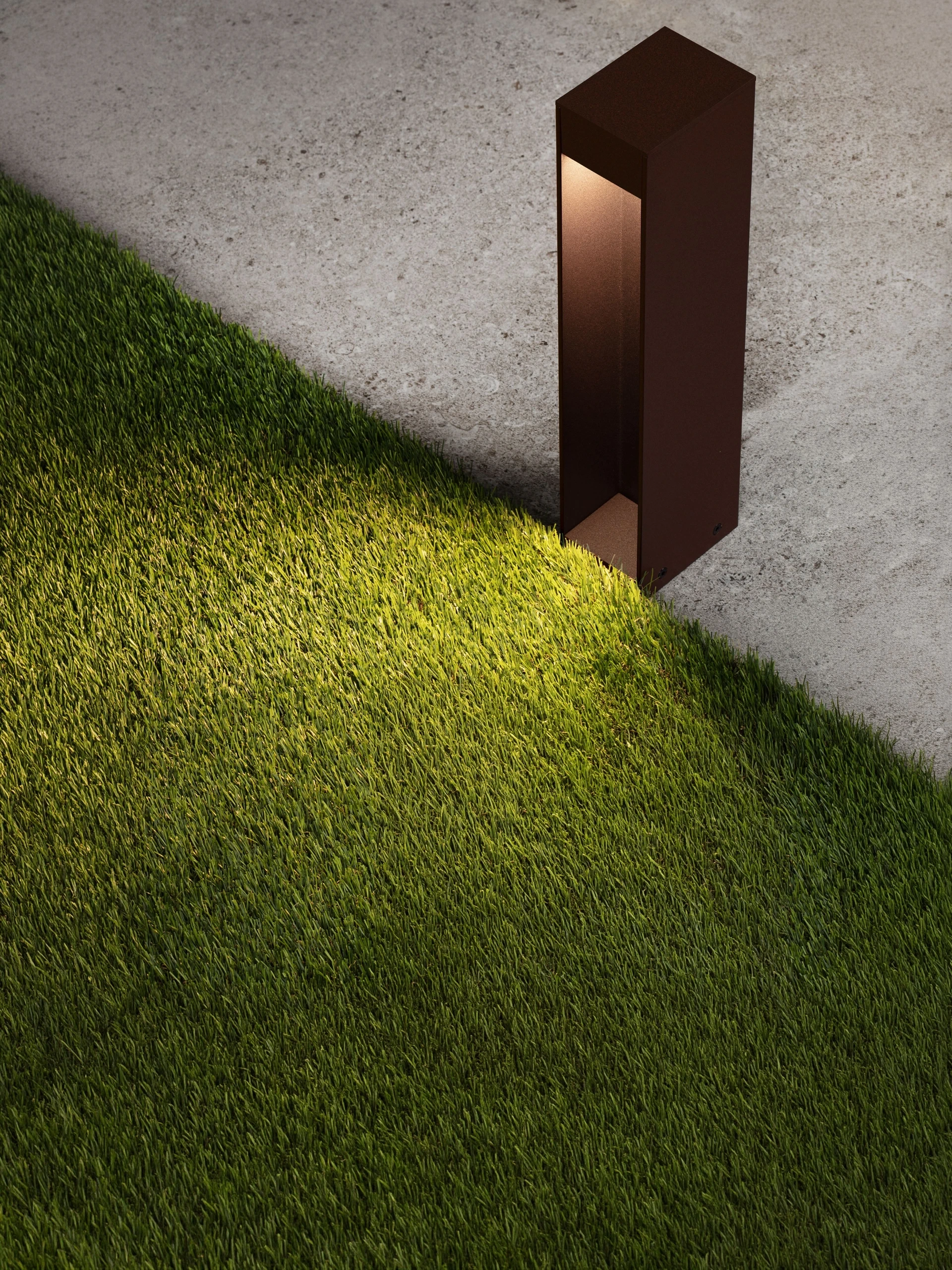 LED Tuinlamp Lunaro - roestbruin – 35 cm – Instelbare lichtkleur SW10566
