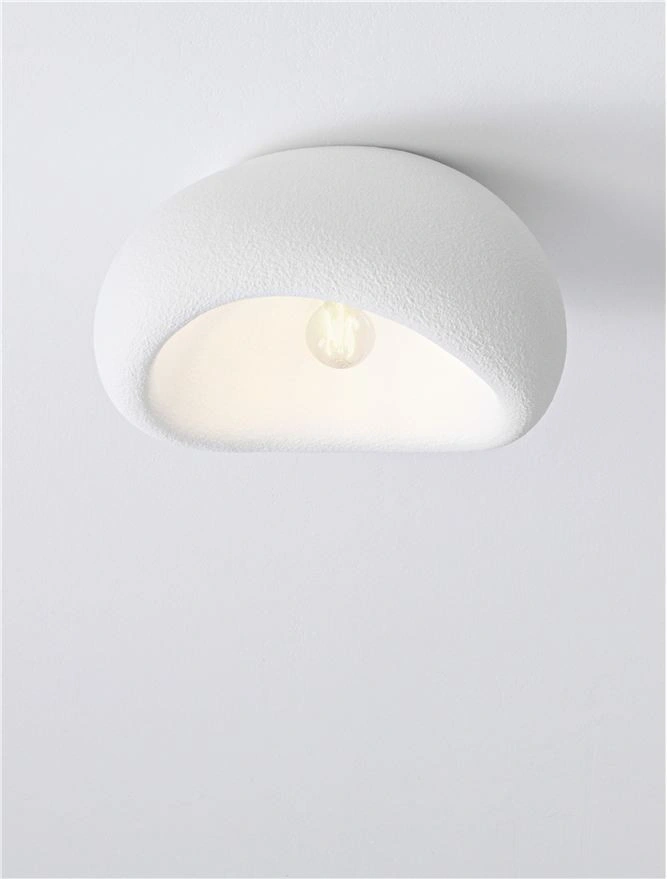 Plafondlamp AERE Sandy White Ø 40 cm - Organisch Design 46696